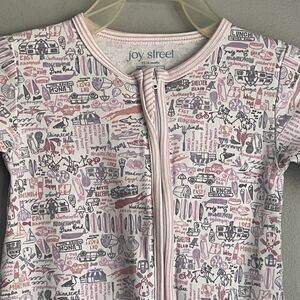 Joy Street Double Zip Pima Cotton Pajamas Toddler 12-18 Months Hamptons Pink